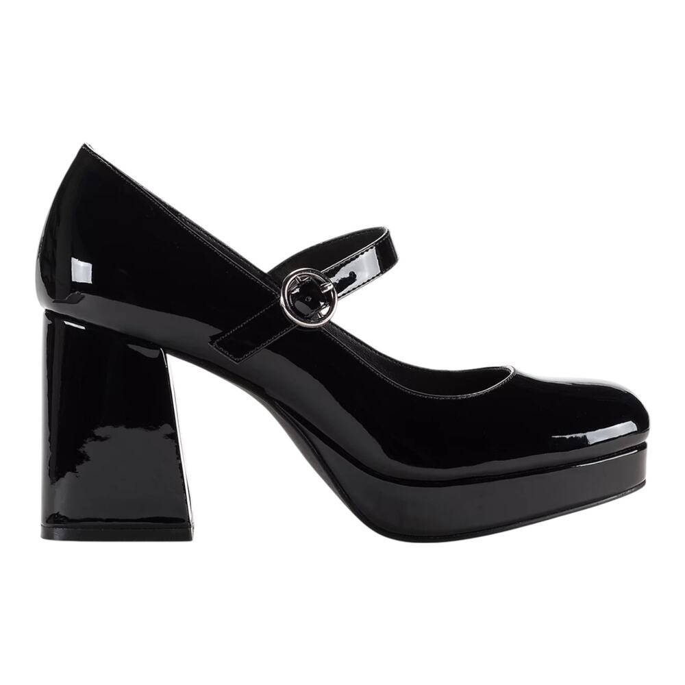 Wild Pair Women's Vaneciaa Mary Jane Square Toe Pumps Black Size 6 - Picture 2 of 5